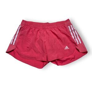 Adidas Primegreen 3-Stripes Running Shorts Pink/Coral Size Medium